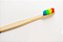 Escova de dente de bambu personalizada rainbow - cerdas coloridas - Imagem 2