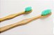 Escova de dente de bambu personalizada - cerdas verdes - Imagem 3