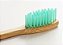 Escova de dente de bambu personalizada - cerdas verdes - Imagem 1