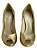 CHRISTIAN DIOR | Sapato de Salto Christian Dior Miss Dior Peep Couro Dourado - Imagem 2