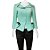 THIERRY MUGLER | Blazer Thierry Mugler Crepe Verde Água - Imagem 1