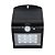 ARANDELA LED SOLAR 1,5W 6,0K PRETA KIAN - Imagem 1