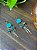 Brinco Hippie | Resina Howlita - Imagem 1