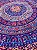 Colcha Indiana Casal | Mandala Vinho - Imagem 2