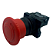 BOTÃO DE EMERGÊNCIA COGUMELO COM TRAVA 22MM - VERMELHO - 1NF METALTEX - Imagem 3