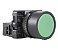 BOTÃO PULSADOR FACEADO PLÁSTICO 22MM - VERDE - 1NA METALTEX - Imagem 1