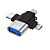 ADAPTADOR OTGUSB 3 EM 1 KNUP KP-HM006 - Imagem 1