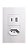 CONJUNTO DE 1 TOMADA 2P+T INTELIGENTE WIFI + USB-A + USB-C - MODELO SU-M53S-BC – JWCOM - Imagem 1