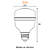 Lâmpada LED High Power  E27 127/ 220V 6.500K - 20W/30W/40W/50W - Imagem 4