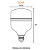 Lâmpada LED High Power  E27 127/ 220V 6.500K - 20W/30W/40W/50W - Imagem 8