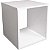 Nicho cubo Quadrado 30x30x30 -mdf/mdp Branco - Imagem 1