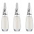 Kit 3 Esmaltes Impala 7,5ml Cor:Top Blanc,Top Blanc,Top Blanc - Imagem 1