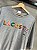 CAMISETA LACOSTE LETREIRO CINZA - Imagem 2