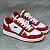 Lacoste T-clip - Vermelho + Branco - Imagem 1