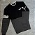 Moletom PUMA POWER Colourblock Crew 673322-01- Preto+Chumbo - Imagem 1