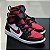 Jordan 1 High FlyEase Black White Fire Red - - Imagem 1