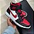 Jordan 1 High FlyEase Black White Fire Red - - Imagem 2