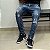 Calça Brow  Jeans Azul + tintas - Imagem 2