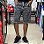 Bermuda brow Jeans - Cinza com respingos - Imagem 1