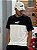 Camiseta Puma Essentials Block Tape Men's  - Branco + Preto - Imagem 1