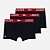 Kit cueca lacoste ultra dry - Preto+vermelho - Imagem 1