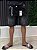 Bermuda jeans preto marmorizada Browjeans - Imagem 1
