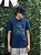 Camiseta Lacoste Flowers-Azul Marinho - Imagem 1