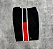 Bermuda Lacoste Sport - Preto + Vermelho - Imagem 2
