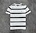 CAMISETA TOMMY HILFIGER LISTRADA- BRANCA/ AZUL MARINHO - Imagem 1