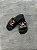 CHINELO SLIDE EMPÔRIO ARMANI EA7- PRETO VINIL COM DOURADO - Imagem 1
