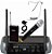 Microfone Sem Fio LM-258U Kit Lexsen UHF 2 Canais Frequência Fixa - Imagem 1