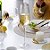 Conjunto 2 Taças de Champagne Cristal Borda Dourada Taj 300ml - Imagem 2