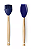 KIT PINCEL E COLHER DE SILICONE AZURE BLUE - Imagem 1