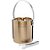 Balde para Gelo Com Pinça 1,6l Em Aço Inox Dourado - Imagem 1