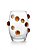 Conjunto 6 Copos Vidro Confetti Transparente/Ambar - Imagem 1