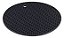 Conjunto 2 Descanso de Panela Tapete de Silicone Redondo Para Mesa Bancada Pia - Preto - Weck - Imagem 1