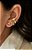 Piercing de encaixe martelado e cravejado em zircônias - Valeri - Imagem 2