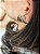 Piercing de encaixe liso cravejado em zircônias nas lateriais - Milena - Imagem 2