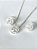 Conjunto em formato gota com microzircônias em Prata 925 - Eloá - Imagem 3