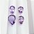 Ametista Pedra lapidada gota Lilas Natural - Amethyst Drop-cut stone Lilas Natural - Imagem 3