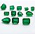 Lote Pedra Esmeralda Lapidada Extra Vários Formatos - Cut Emerald quality Extra Multiform - Imagem 1