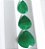 Pedra Esmeralda Lapidada Gota - Cut Emerald quality Heart Form - Imagem 3