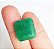Pedra Esmeralda Lapidada Quadrada - Cut Emerald quality - Imagem 2