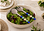Garfo e Colher de Salada de Inox Decorados com Resina Azul, Marfim e Verde - Imagem 3