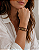 Pulseira de Couro e Passante Arabesco Dourado - Imagem 1