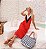 Vestido Midi De Viscolycra Vermelho Com Fenda Lateral - Imagem 2