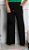 Calça Pantalona Preta Lisa em Viscolycra - Imagem 1