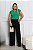 Calça Pantalona Preta Lisa em Viscolycra - Imagem 2
