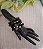 Mix de Pulseiras de Silicone e Resina Preto - Imagem 1