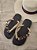 Chinelo Havaiana Customizado com Pedrarias Preto Coração 35/36 - Imagem 1